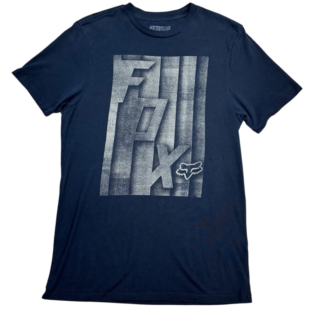 Black Fox Racing Front Graphic Print Short Sleeve Crew Neck T-Shirt M